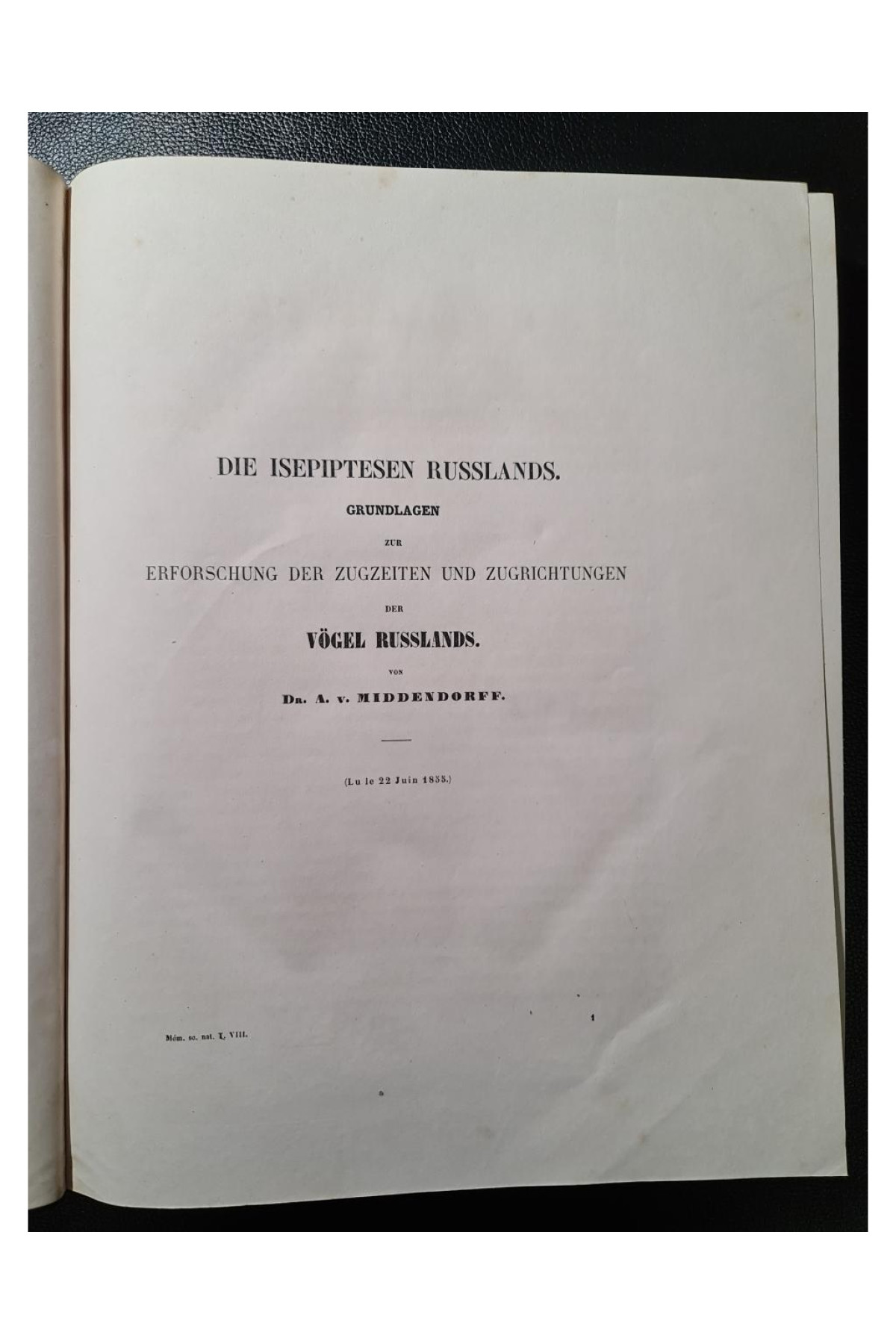 1859 г. Записки Императорской Санкт-Петербургской Академии наук.