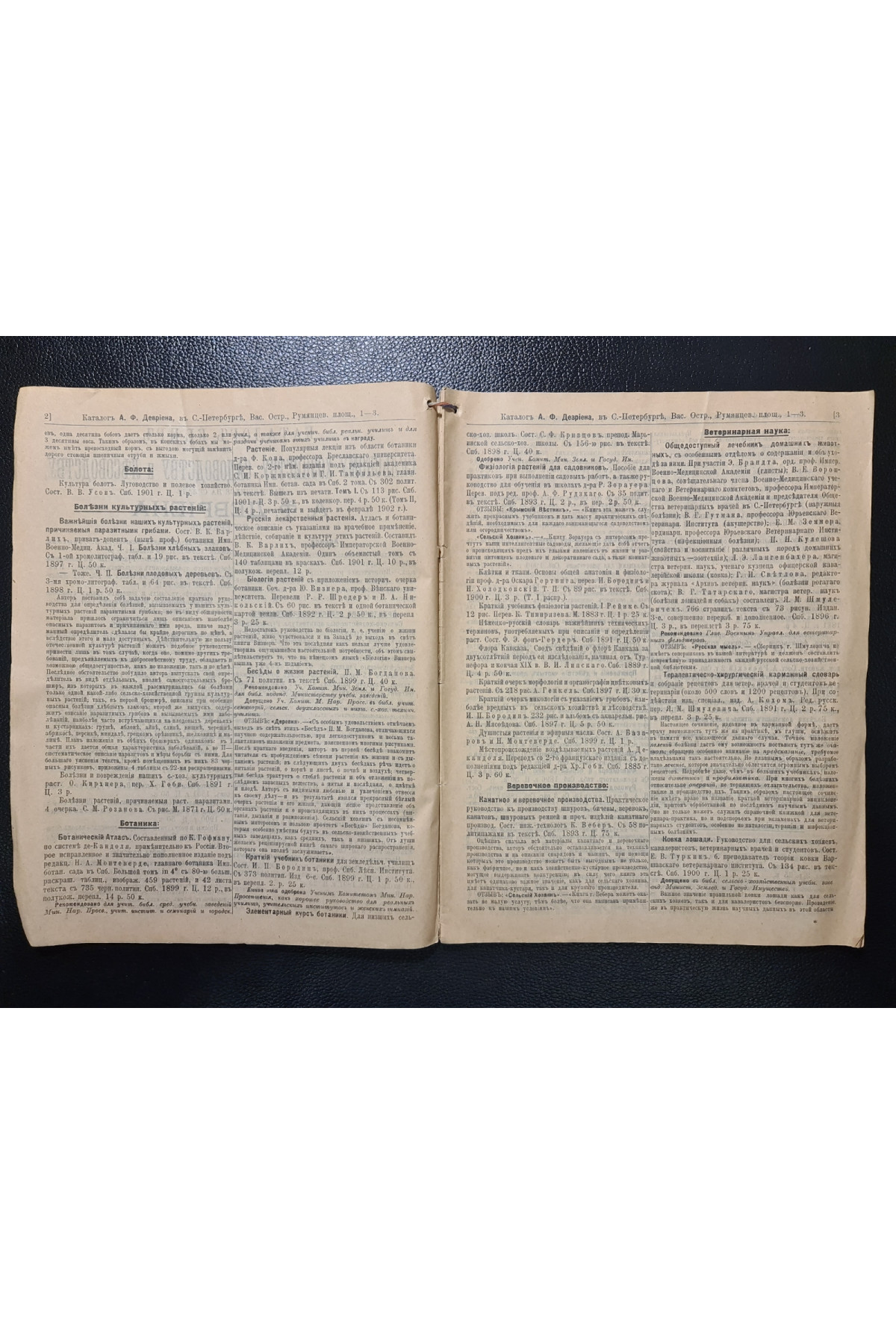  Каталог книгоиздательства А. Ф. Девриена за 1901–1902 годы