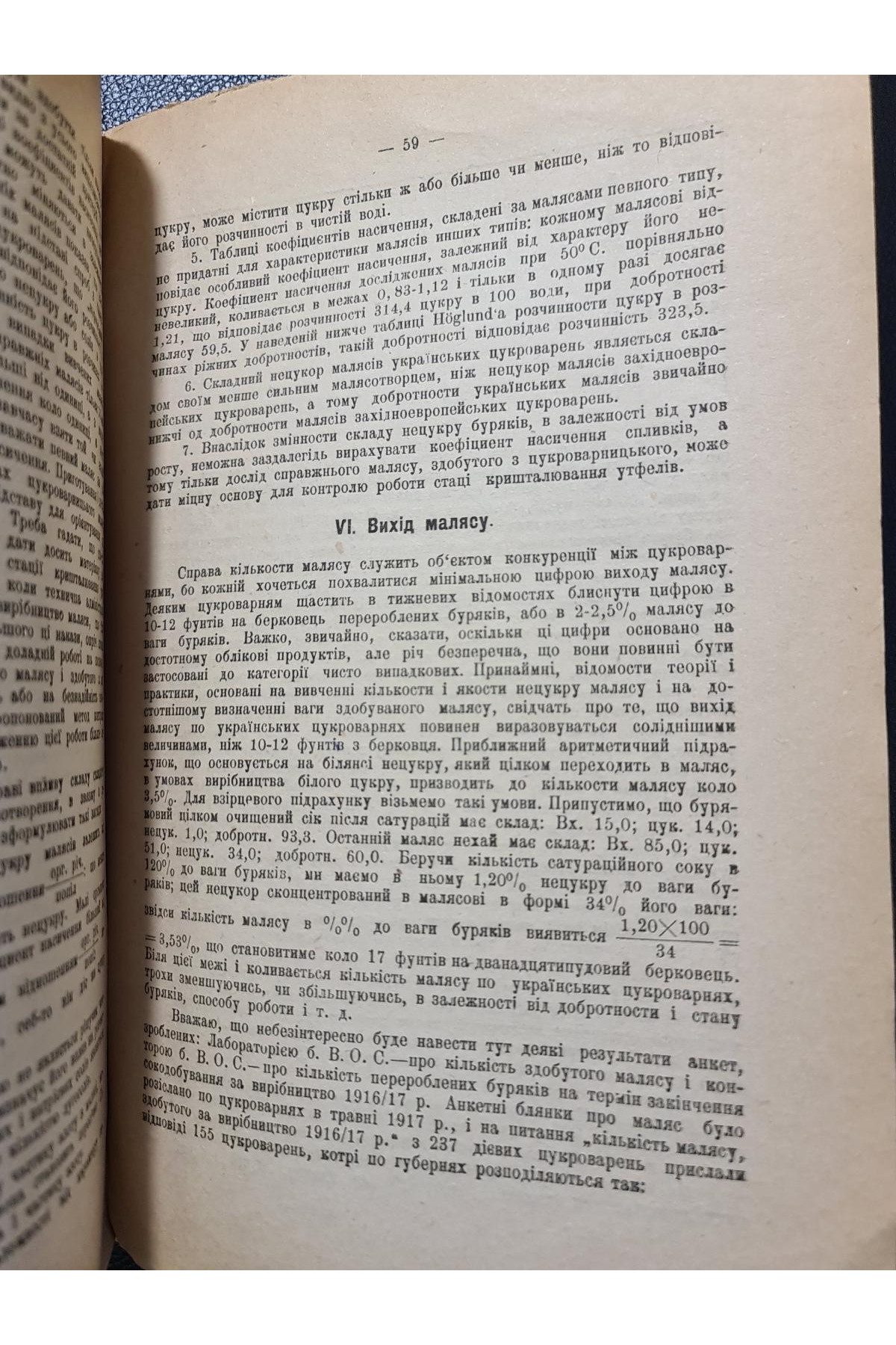 1922 р.  Маляс українських цукроварень