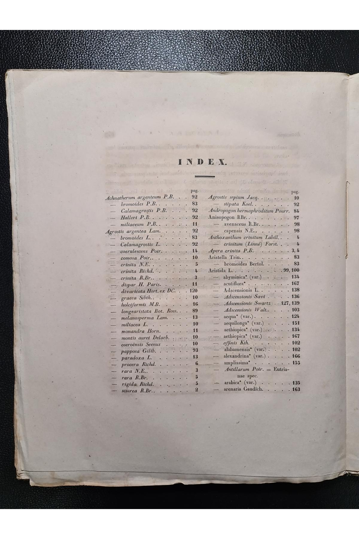 1842 г. Ботаническй труд, описывающего различные виды растений семейства злаков
