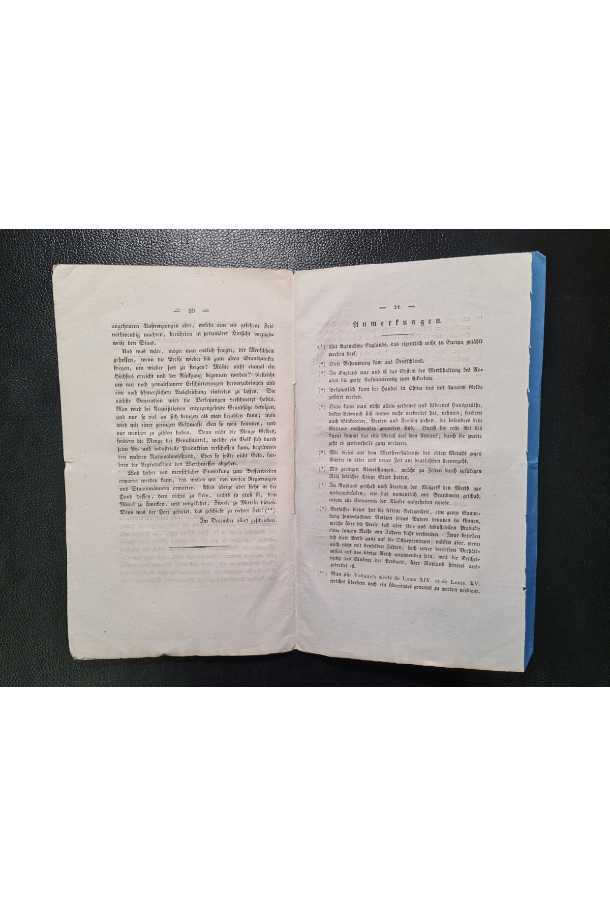 1826 г. О снижении цен на сельскохозяйственные продукты