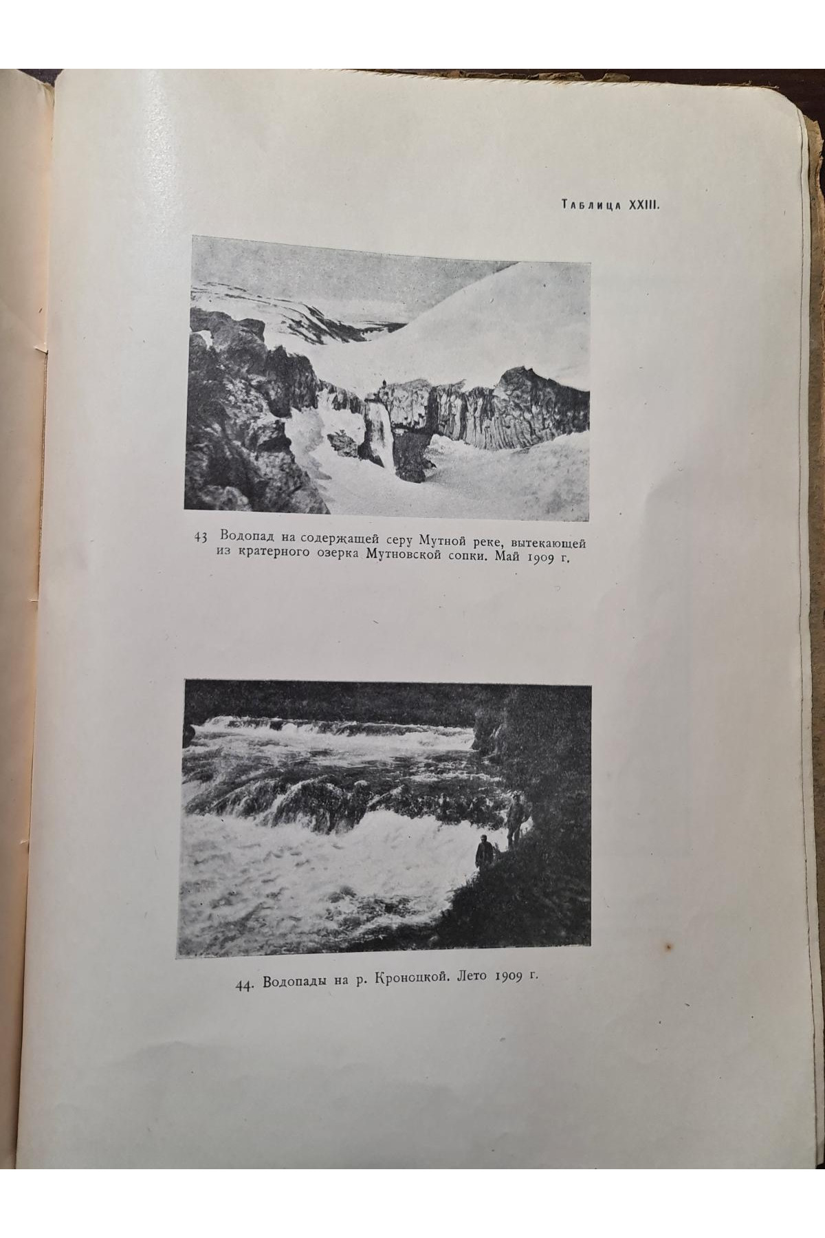 1928 г. Карта вулканов Камчатки