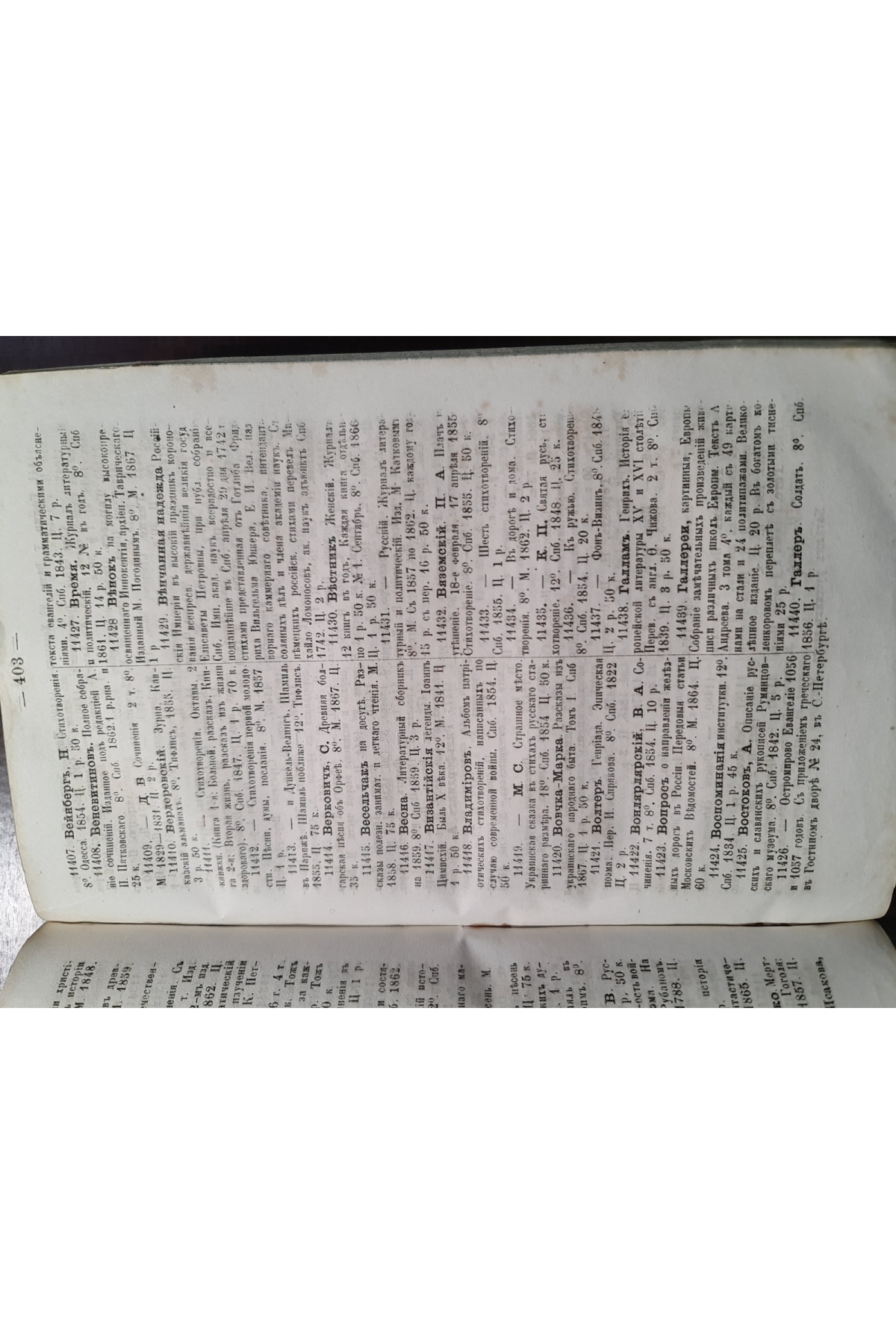 Каталог русских книг издания книжного магазина Я.А. Исакова 1868-69 гг.