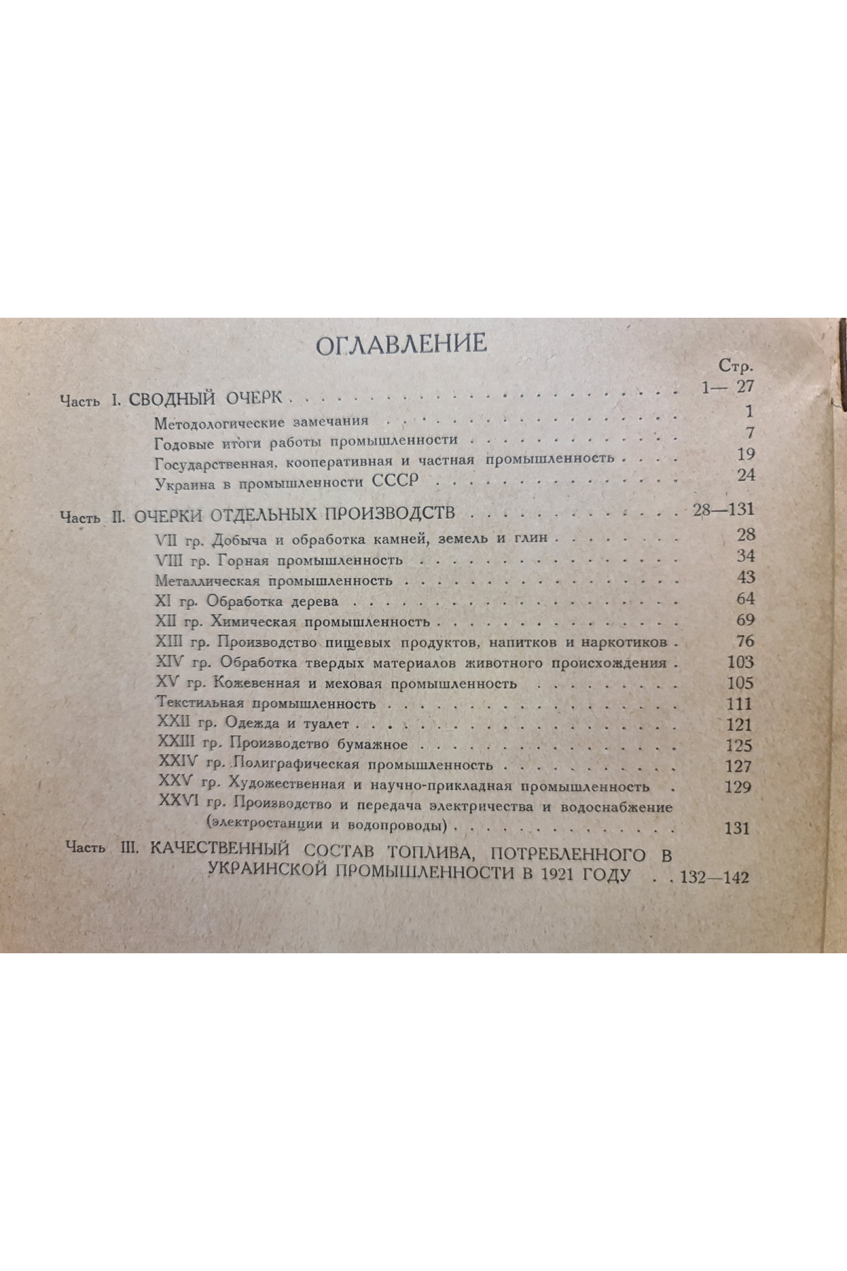 1921 г. Промышленность Украины