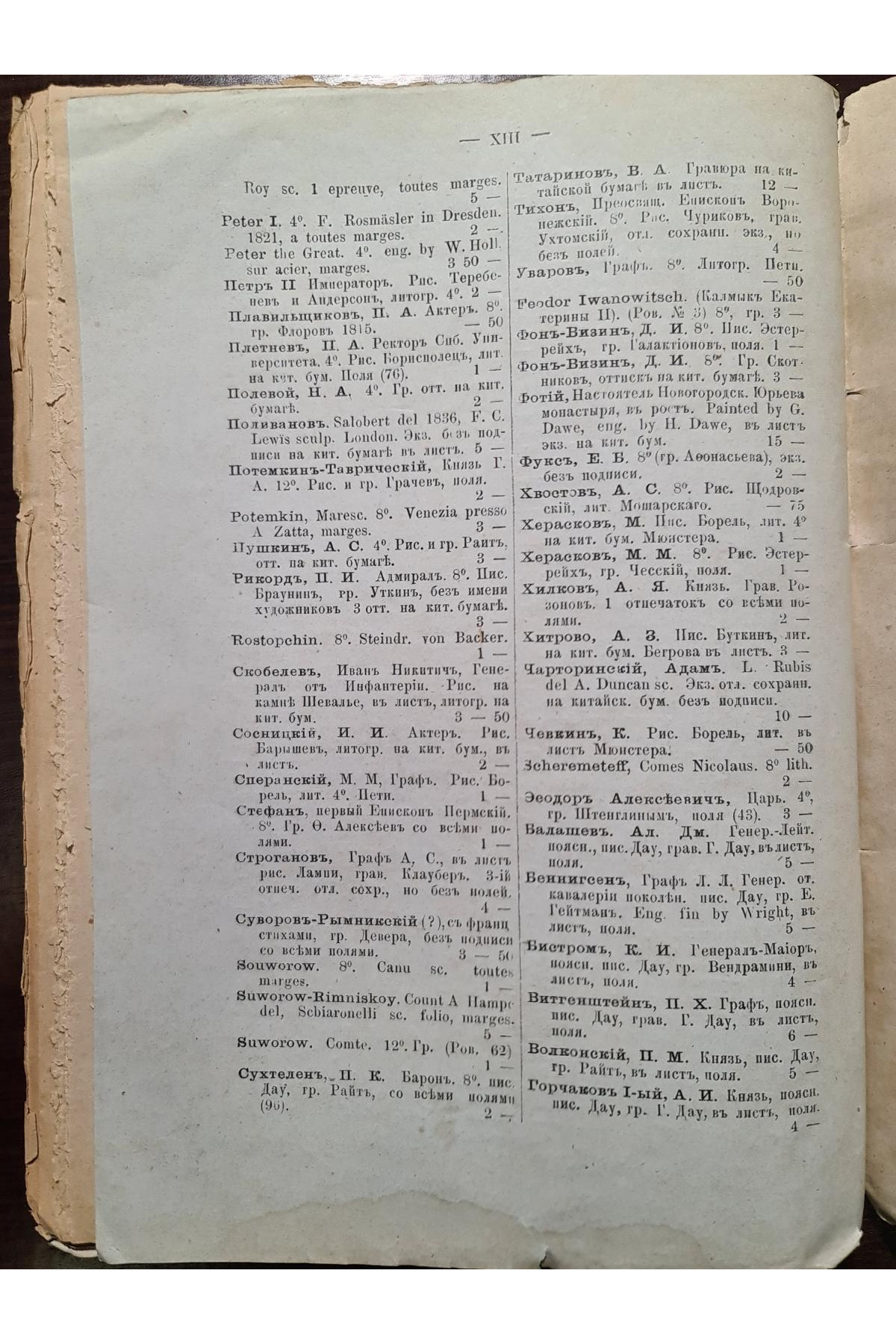 1887 р. Каталог антикварной книжной торговли И. Г. Мартынова  