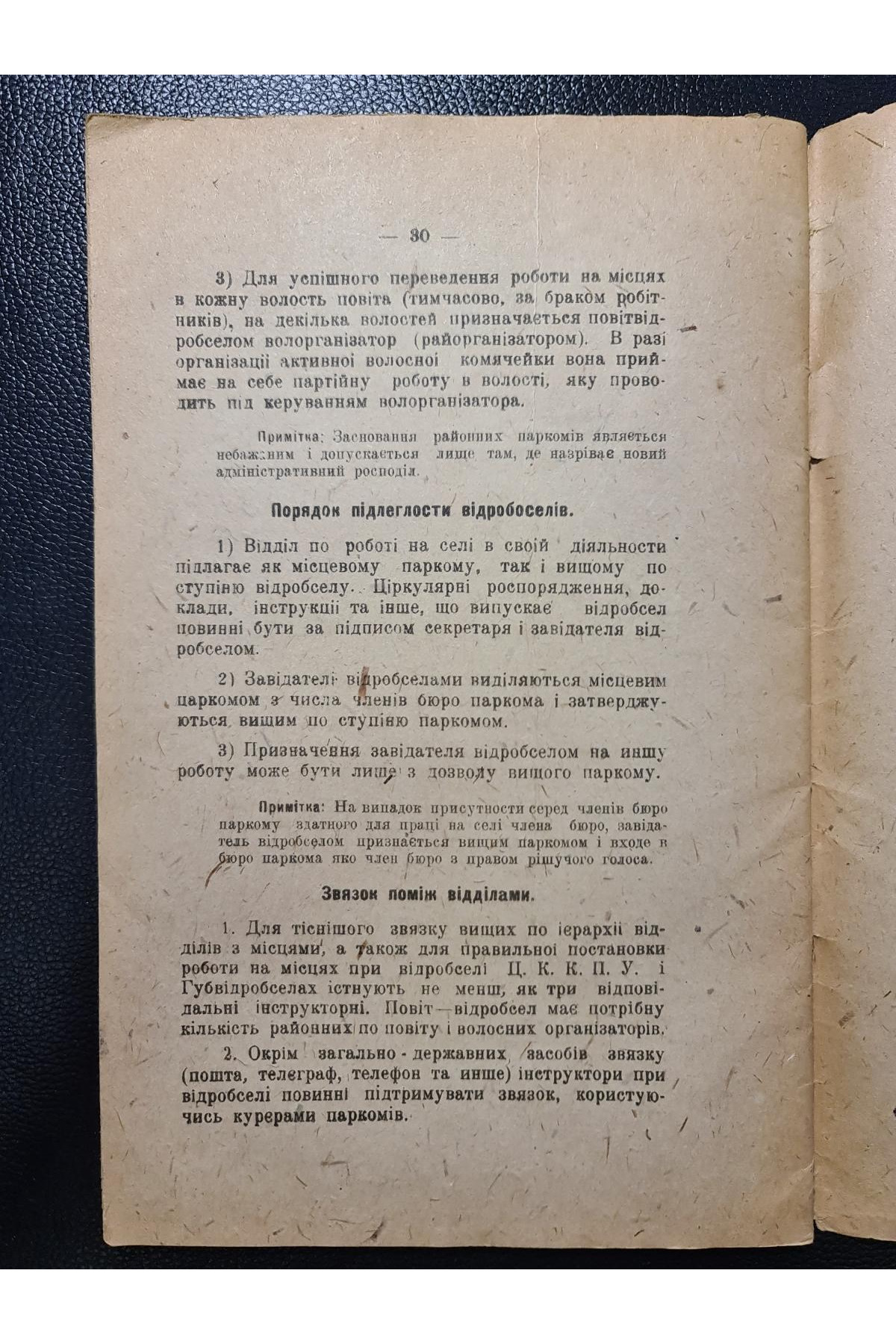 1920 р. Резолюції і тези, ухвалені Першою Всеукраїнською нарадою про роботу на селі
