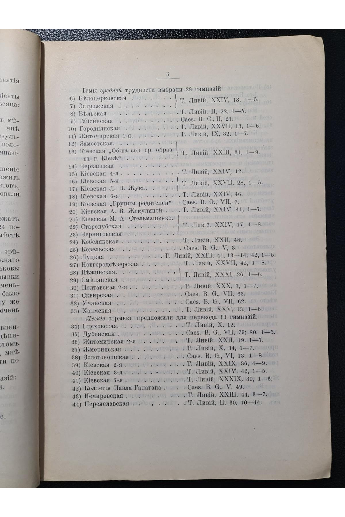 1916 г. Отчет о письменных работах по древним языкам