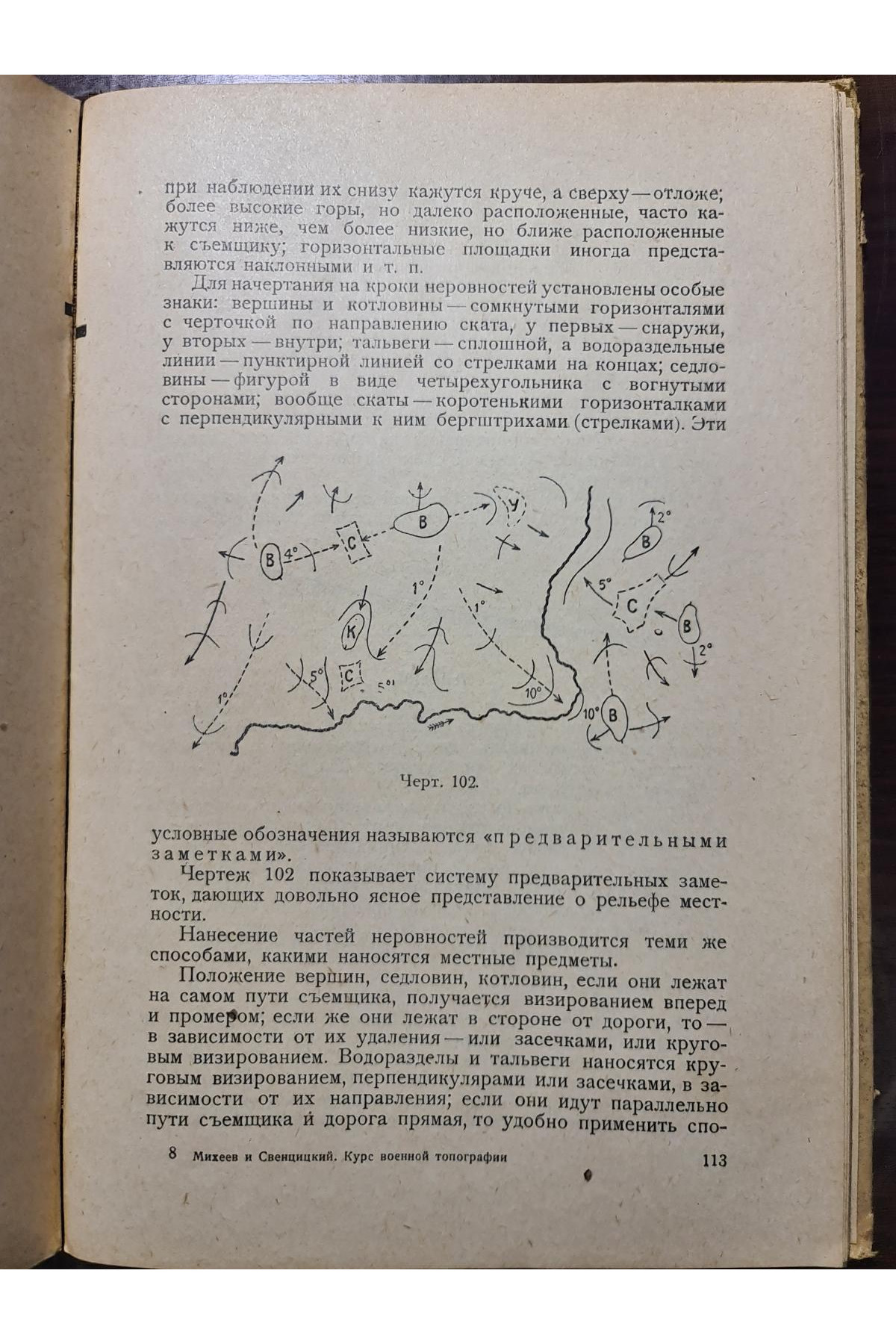 1930 г. Курс военной топографии военные разведки  