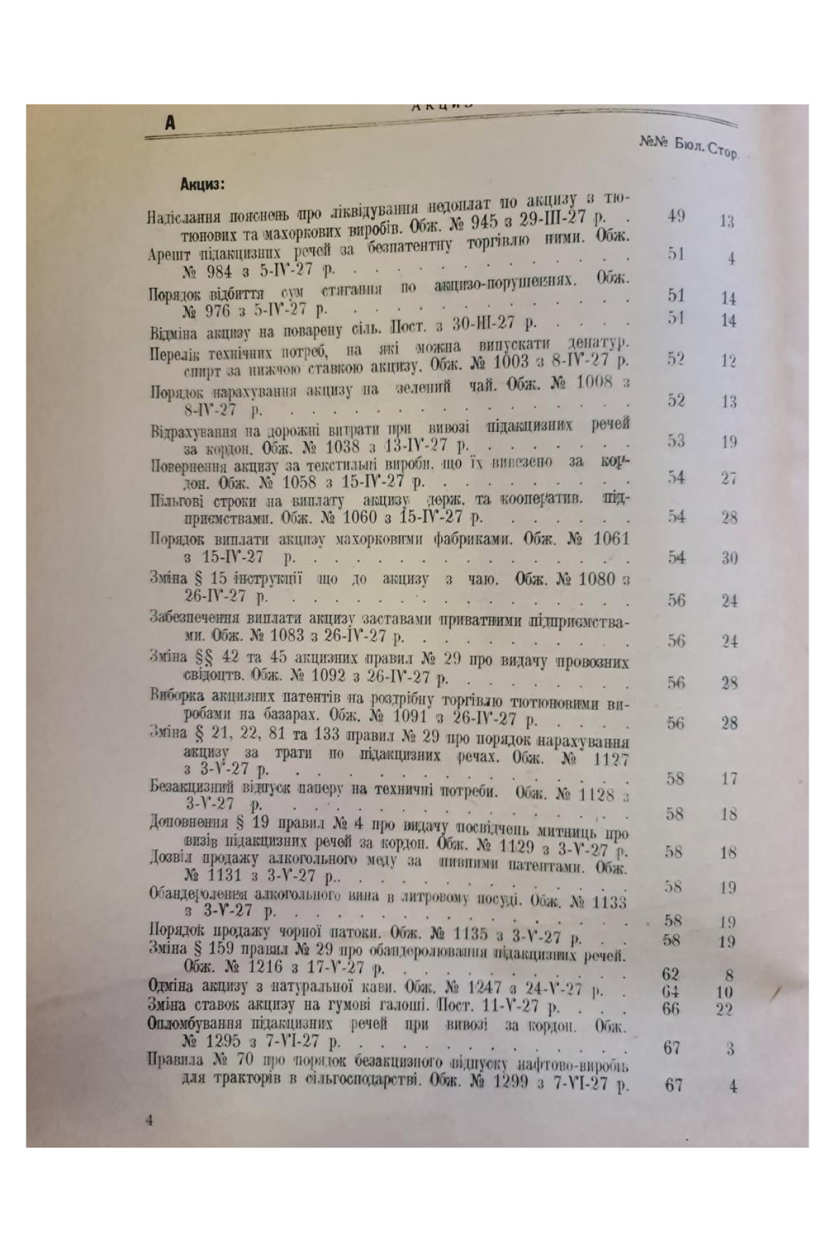  1927 р. Абетковий прикметний покажник