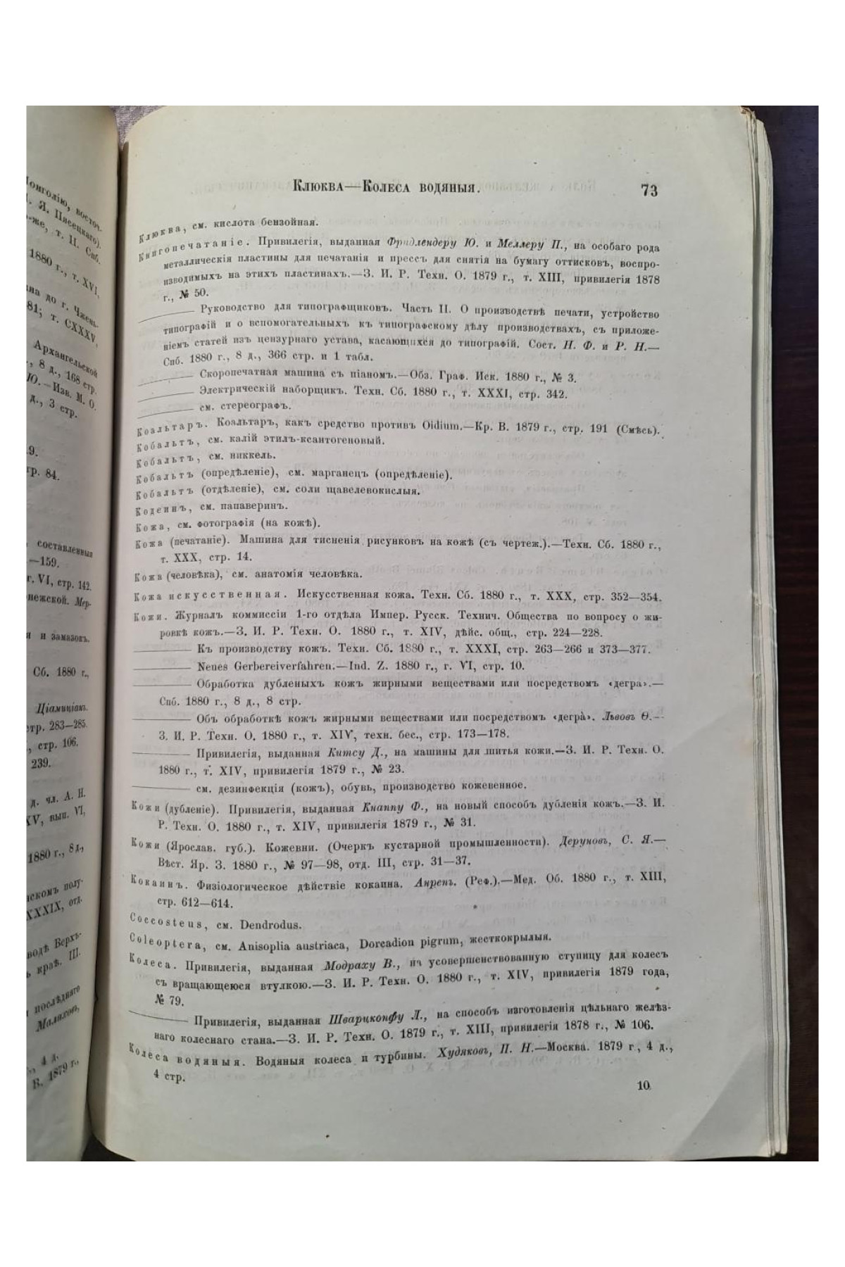 1881 г. Указатель русской литературы по математике, чистым и прикладным естественным наукам за 1880 г.